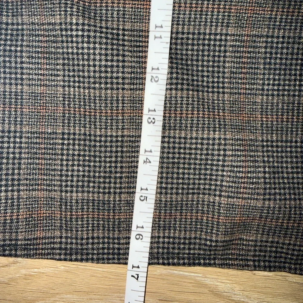 Old Navy Plaid Mini Skirt in Brown Check Fall Preppy Size L - Picture 3 of 3